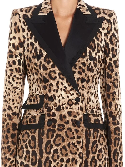 Shop Dolce & Gabbana Animalier Print Blazer In Multi