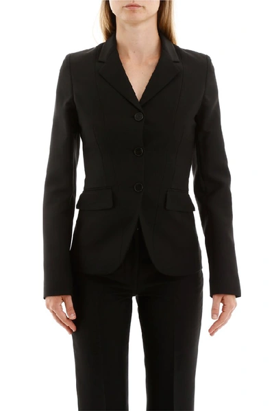 Shop Stella Mccartney Single Breasted Jacket In Black