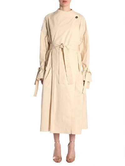 Shop Jw Anderson Belted Trench Coat In Beige