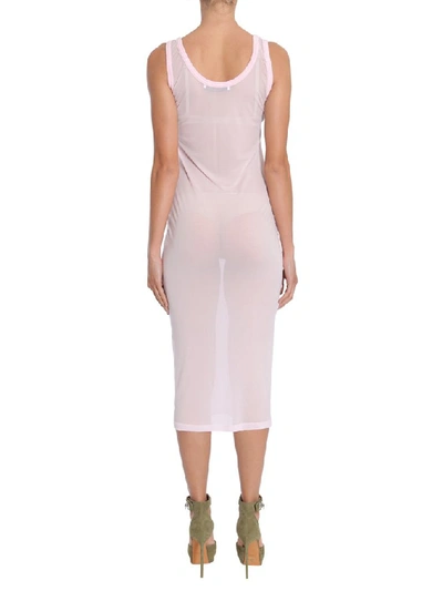 Shop Givenchy Ribbed Tank Dress In Pink