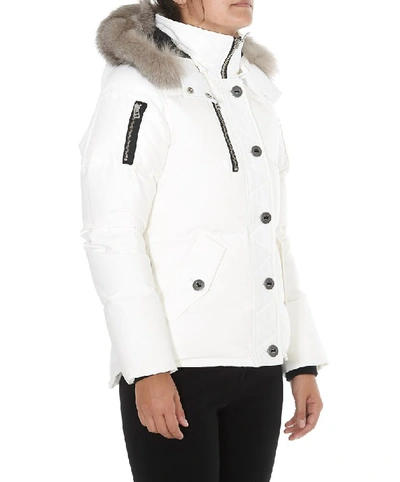 Shop Moose Knuckles 3q Coat In White