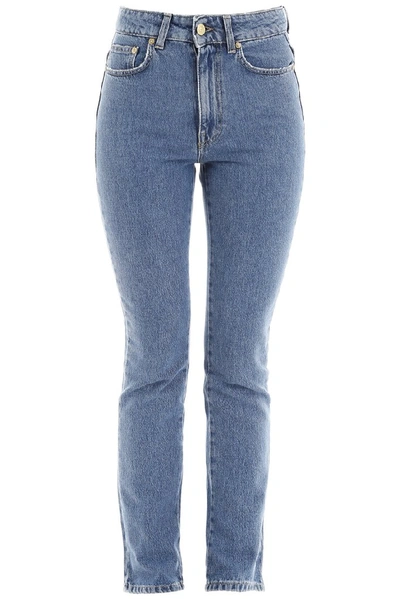 Shop Chiara Ferragni Flirting Straight Leg Jeans In Blue