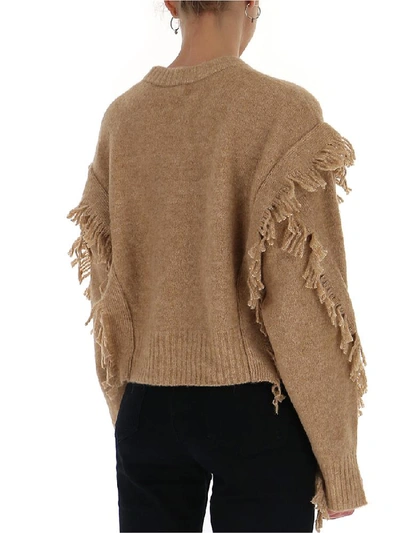 3.1 Phillip Lim Fringe Trim Sweater In Brown ModeSens