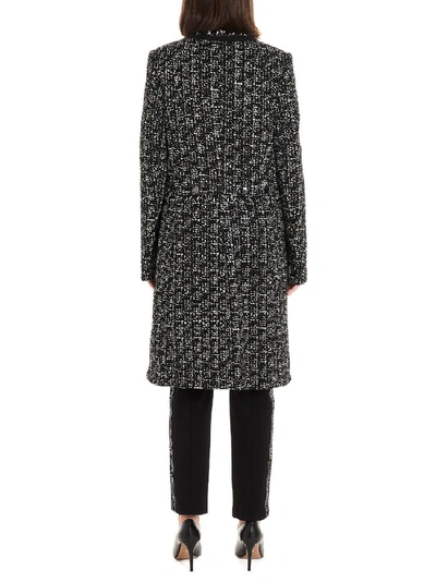 Shop Karl Lagerfeld Contrasting Trim Tweed Jacket In Multi