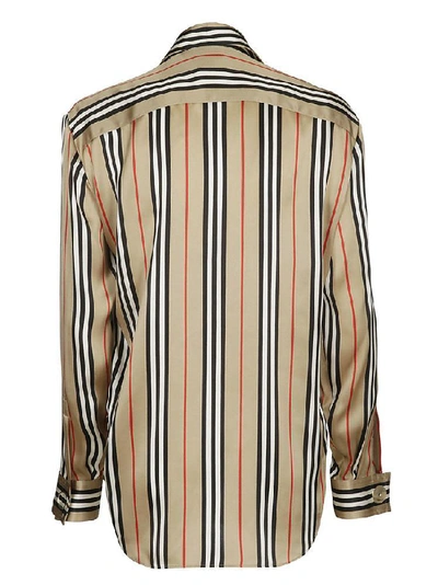 Shop Burberry Icon Stripe Shirt In Multi