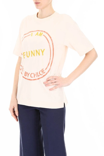 Shop See By Chloé Printed T In Pink