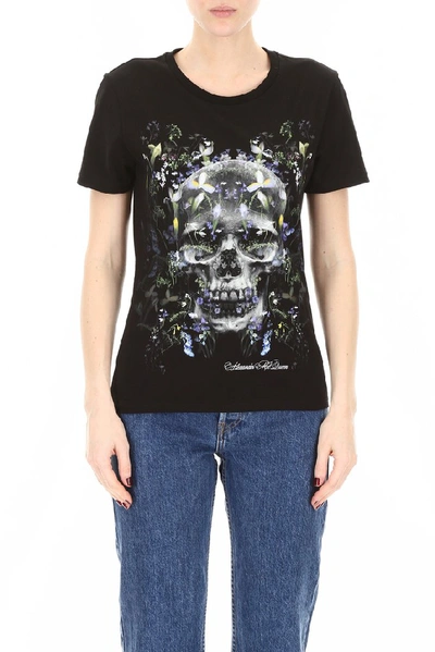 Shop Alexander Mcqueen Skull Print T In Black