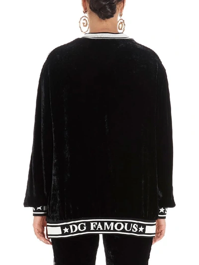 Shop Dolce & Gabbana Logo Tape Sweatshirt In Black