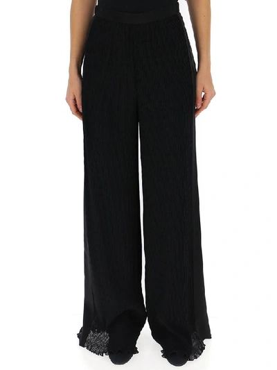 Shop Max Mara Pleated Wide Leg Pants In Black