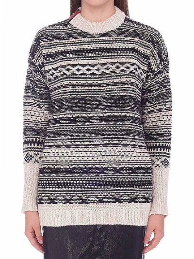 Shop Nude Jacquard Sweater In Multi