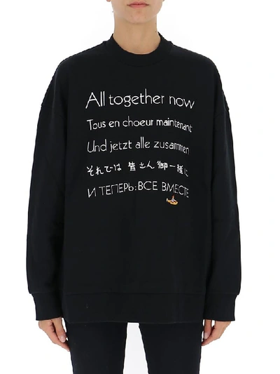 Shop Stella Mccartney All Together Now Oversize Sweater In Black