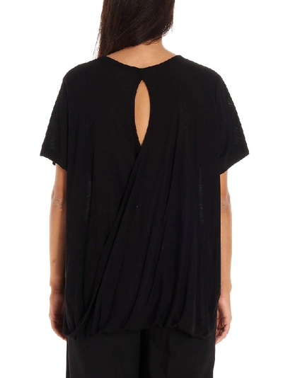 Shop Ann Demeulemeester Draped T In Black