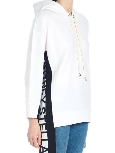 Shop Stella Mccartney Logo Band Hoodie In White