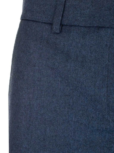 Shop Theory Cropped Tailored Pants In Blue