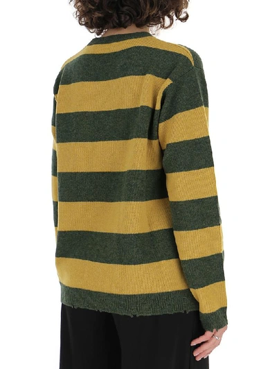 Shop Marc Jacobs Striped Distressed Sweater In Multi