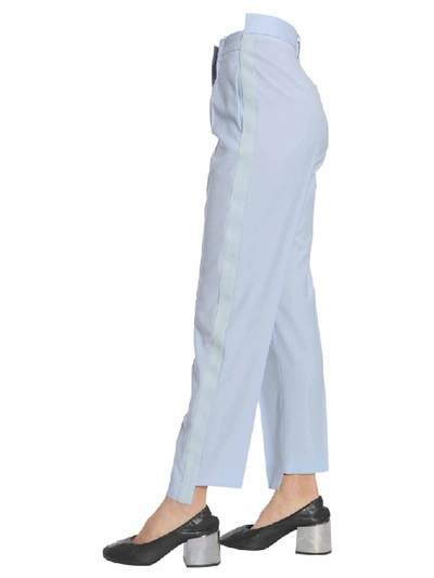 Shop Mm6 Maison Margiela Classic Trousers In Blue