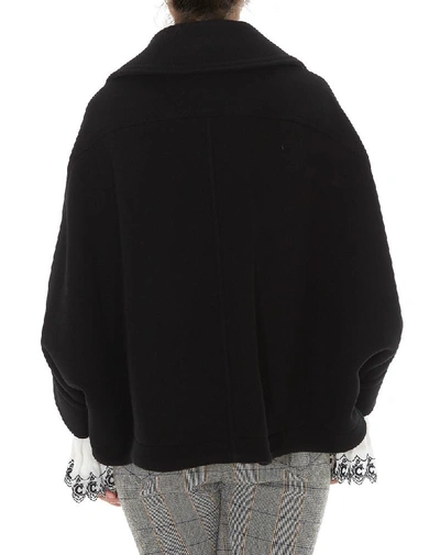 Shop Chloé Cropped Buttoned Jacket In Black