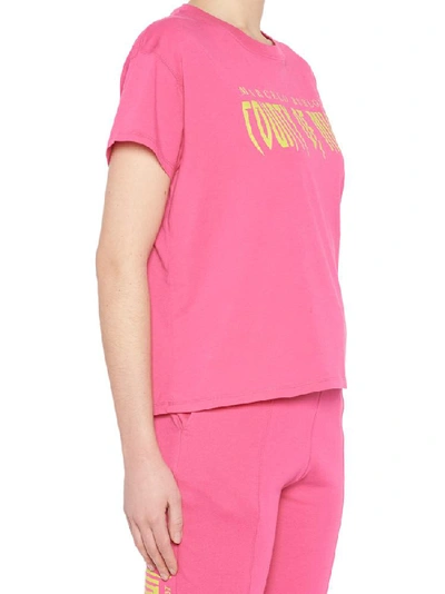 Shop Marcelo Burlon County Of Milan Logo Crew Neck T In Pink