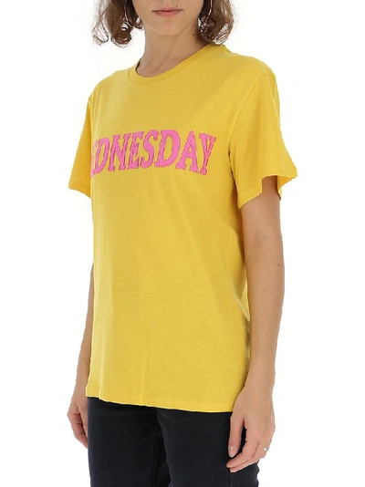 Shop Alberta Ferretti Wednesday T In Yellow