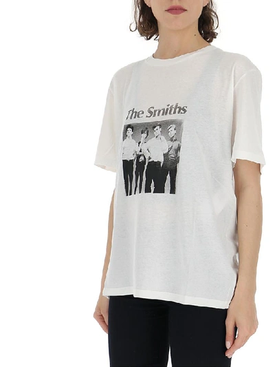 Shop Saint Laurent The Smiths T In White