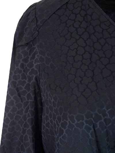 Shop Isabel Marant Romina Asymmetric Hem Midi Dress In Black