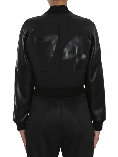 Shop Givenchy Logo Patch Bomber Jacket In Black