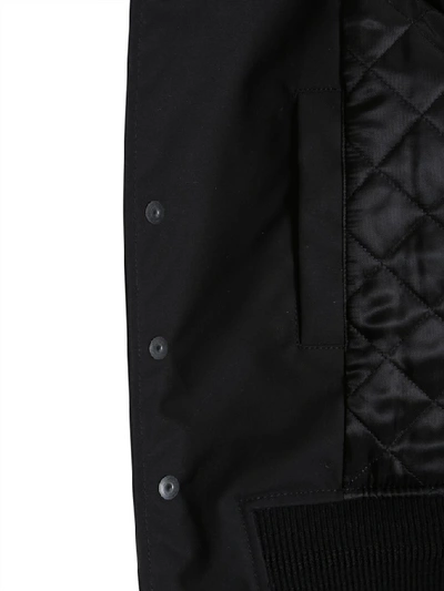 Shop Givenchy Logo Patch Bomber Jacket In Black