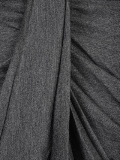 Shop Isabel Marant Datisca Draped Effect Skirt In Grey