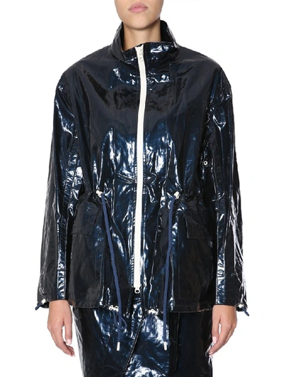 Shop Isabel Marant Enzo Waterproof Jacket In Blue