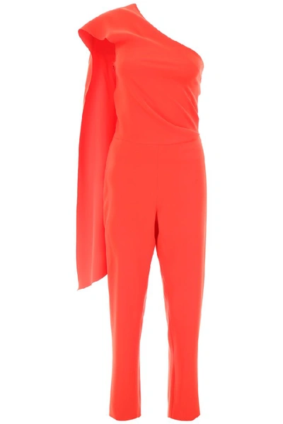 Shop Lanvin Scarf Jumpsuit In Red