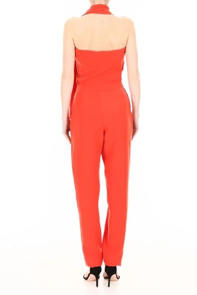 Shop Lanvin Scarf Jumpsuit In Red