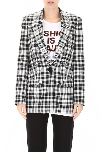 Shop Alexander Wang Checked Blazer In Multi