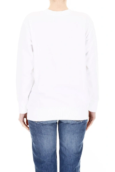 Shop Michael Michael Kors Floral Embroidered Sweater In White