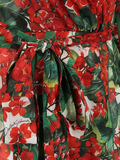 Shop Dolce & Gabbana Portofino Print Wrap Midi Dress In Multi