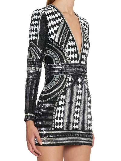 Balmain Sequin-embellished Mini Dress In | ModeSens