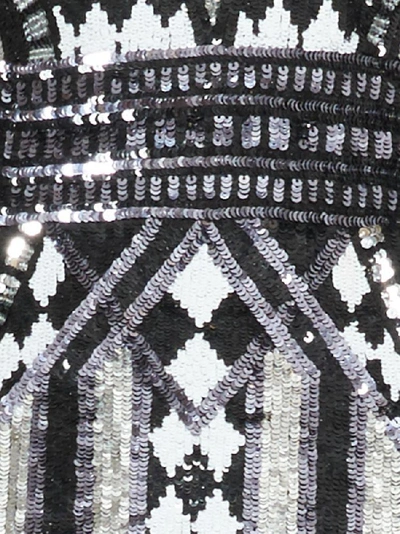 Shop Balmain Sequinned Mini Dress In Multi