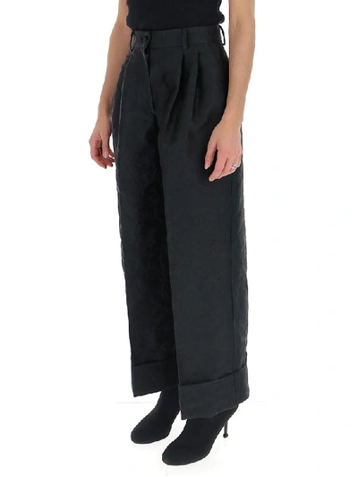 Shop Dolce & Gabbana Flared Cropped Pants In Black