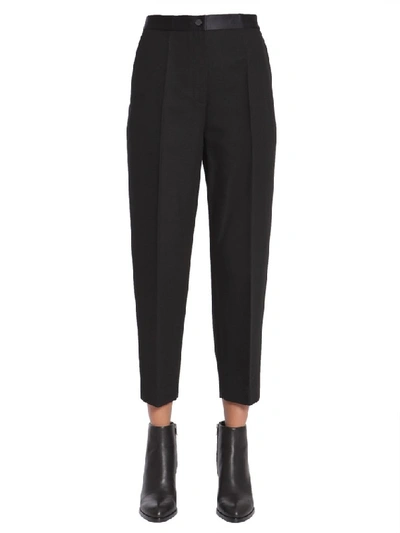 Shop Alexander Wang Cropped Tailored Trousers In Black