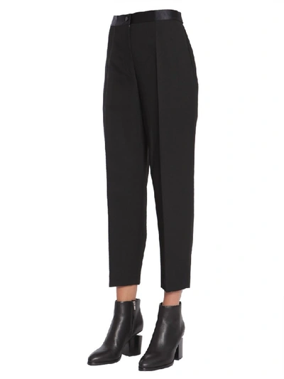 Shop Alexander Wang Cropped Tailored Trousers In Black