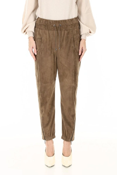 Shop Brunello Cucinelli Relaxed Joggers In Brown