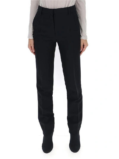 Shop Chloé Tailored Flared Trousers In Black