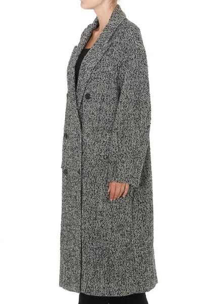 Shop Isabel Marant Étoile Habra Coat In Grey