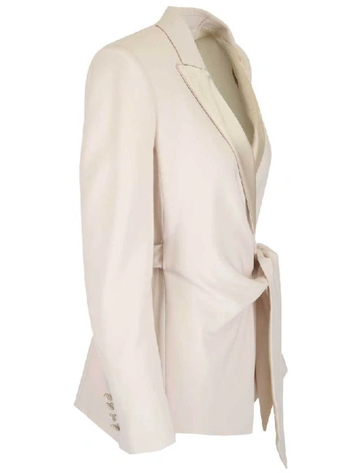 Shop Max Mara Belted Wrap Jacket In White