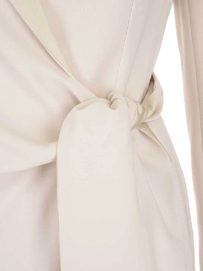 Shop Max Mara Belted Wrap Jacket In White