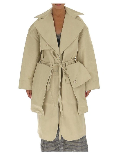 Shop Jacquemus La Manteau Bagli Coat In Ivorie