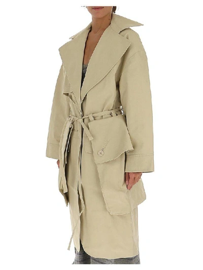 Shop Jacquemus La Manteau Bagli Coat In Ivorie