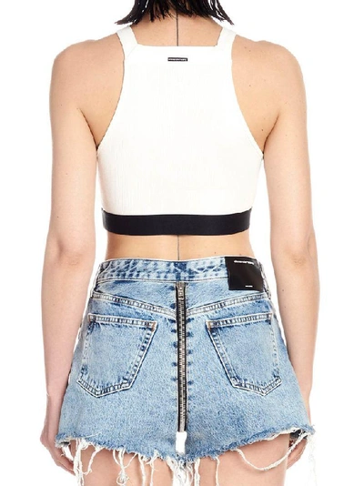 Shop Alexander Wang T T By Alexander Wang Cropped Top In White