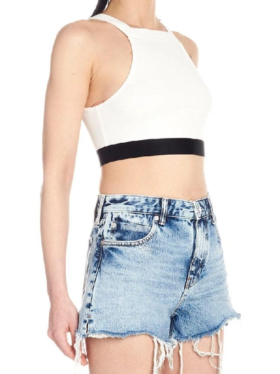 Shop Alexander Wang T T By Alexander Wang Cropped Top In White
