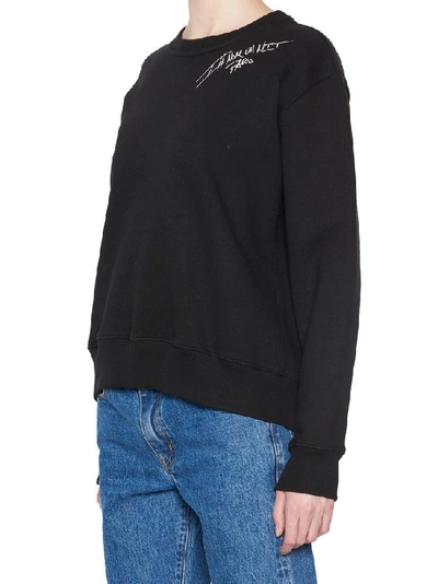Shop Ih Nom Uh Nit Logo Shoulder Print Sweater In Black
