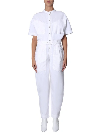 Shop Isabel Marant Tundra Jumpsuit In White